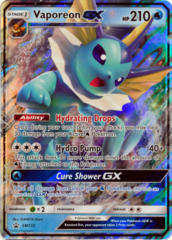 Vaporeon GX SM172 JUMBO OVERSIZE Wave Holo Promo - Vaporeon GX Special Collection